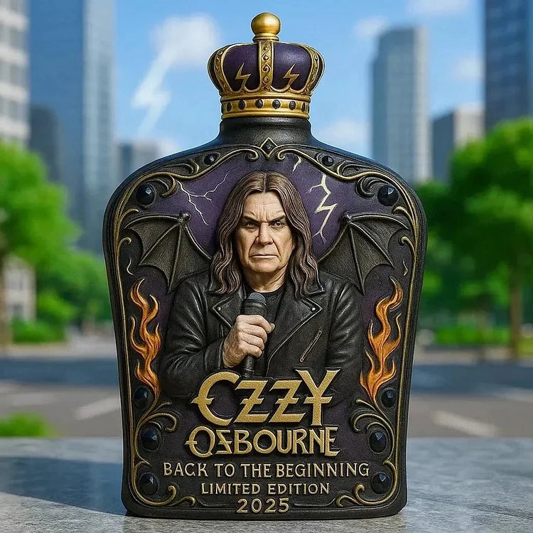 Limited Edition Whisky Decanter with Ozzy Osbourne Relief
