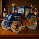 Classic whisky bottle in the shape of a New Holland T7 tractor