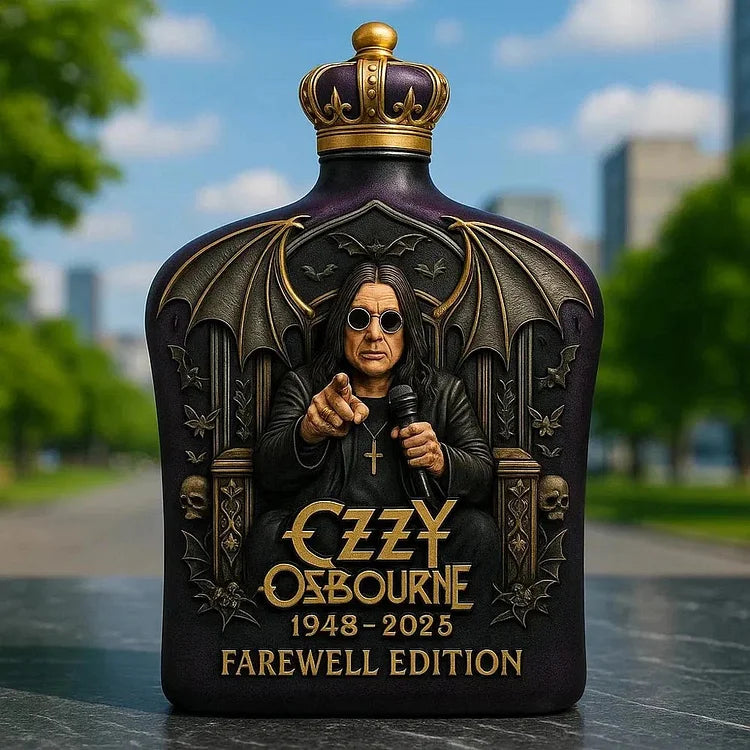 Limited Edition Whisky Decanter with Ozzy Osbourne Relief
