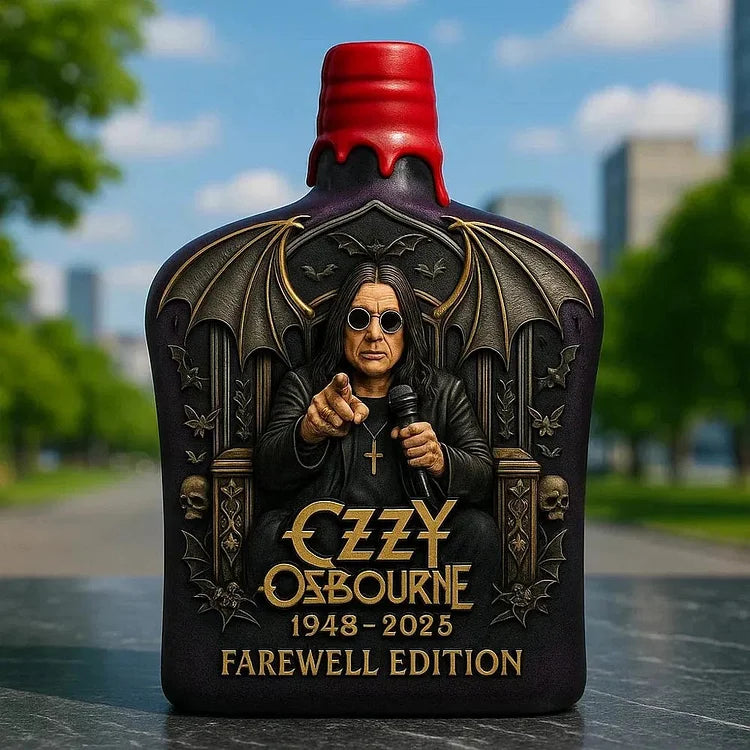 Limited Edition Whisky Decanter with Ozzy Osbourne Relief