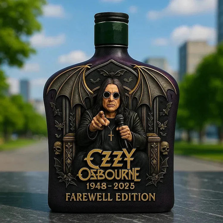 Limited Edition Whisky Decanter with Ozzy Osbourne Relief